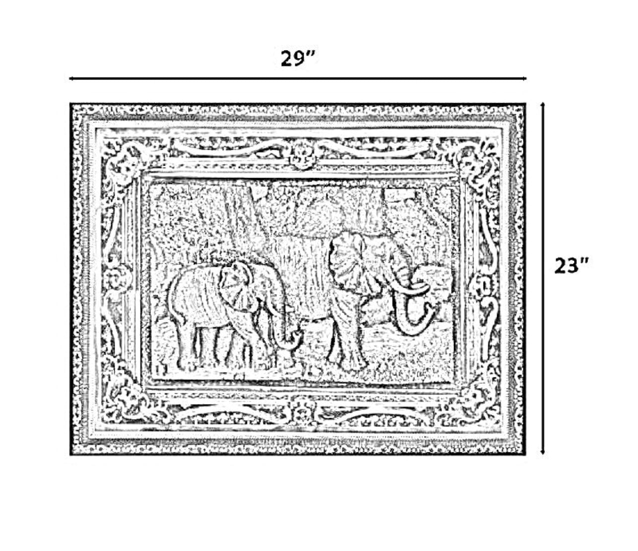 3D Living Room Printed Wall Frame / Ruchi