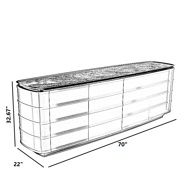 Modern Marble Top Buffet Table With Storage
