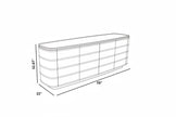 Modern Marble Top Buffet Table With Storage / Ruchi