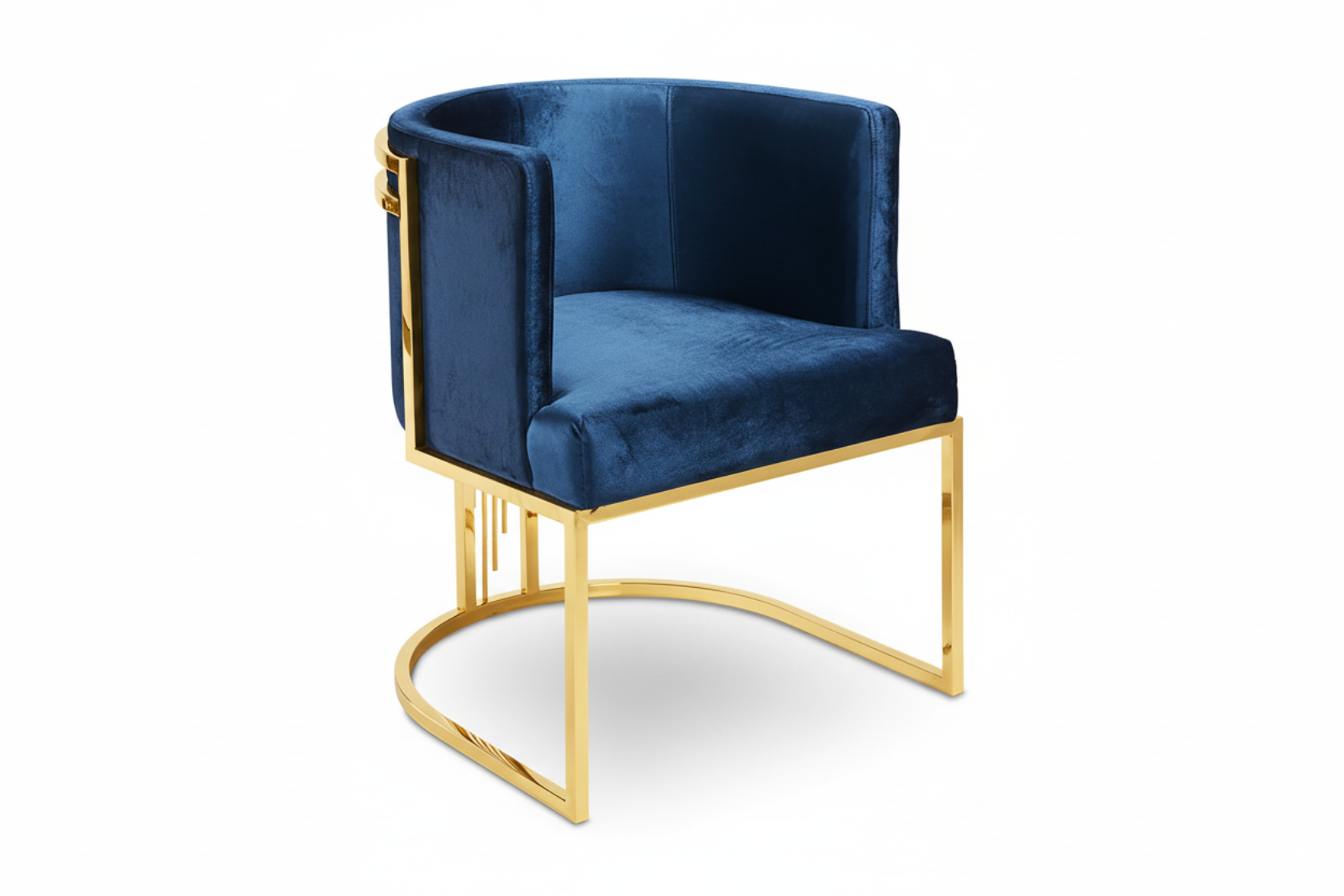 2 Piece Modern Velvet Accent Chairs