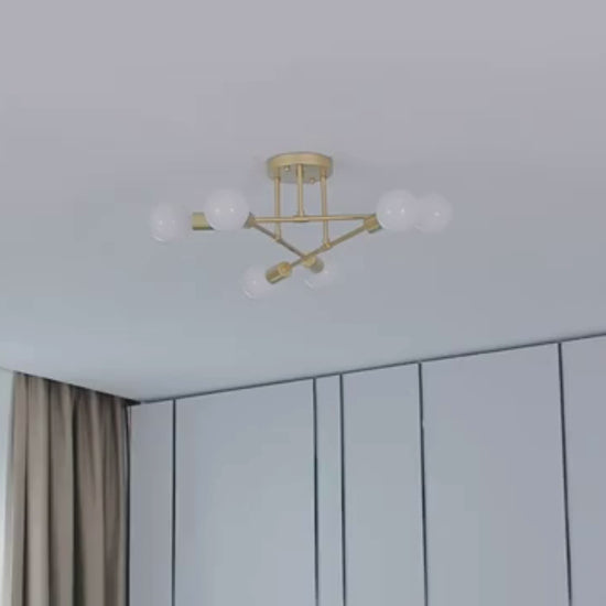 Modern Semi Flush Mount Ceiling LED Lights / Ruchi