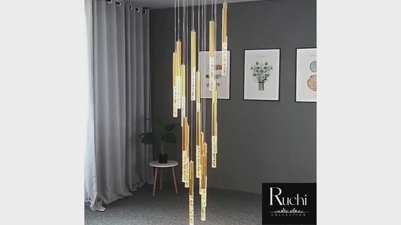 Large LED Multi Light Pendant Chandelier / Ruchi