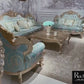 Liville Floral Fabric European Sofa Set / Ruchi