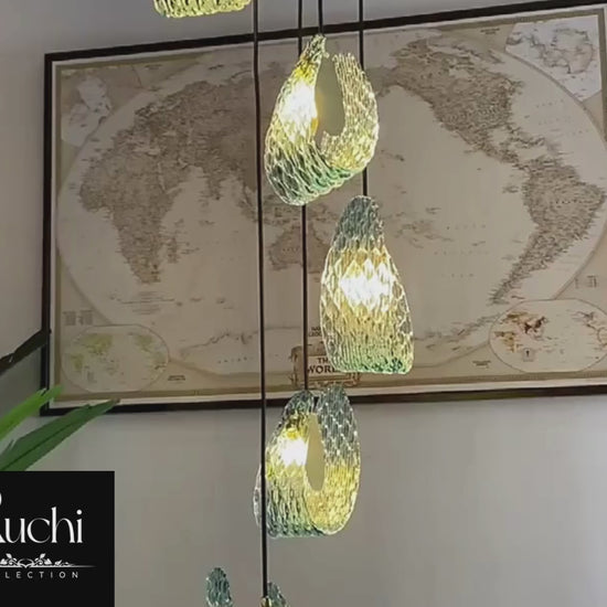 Modern LED Pendant Design Chandelier For Staircase / Ruchi