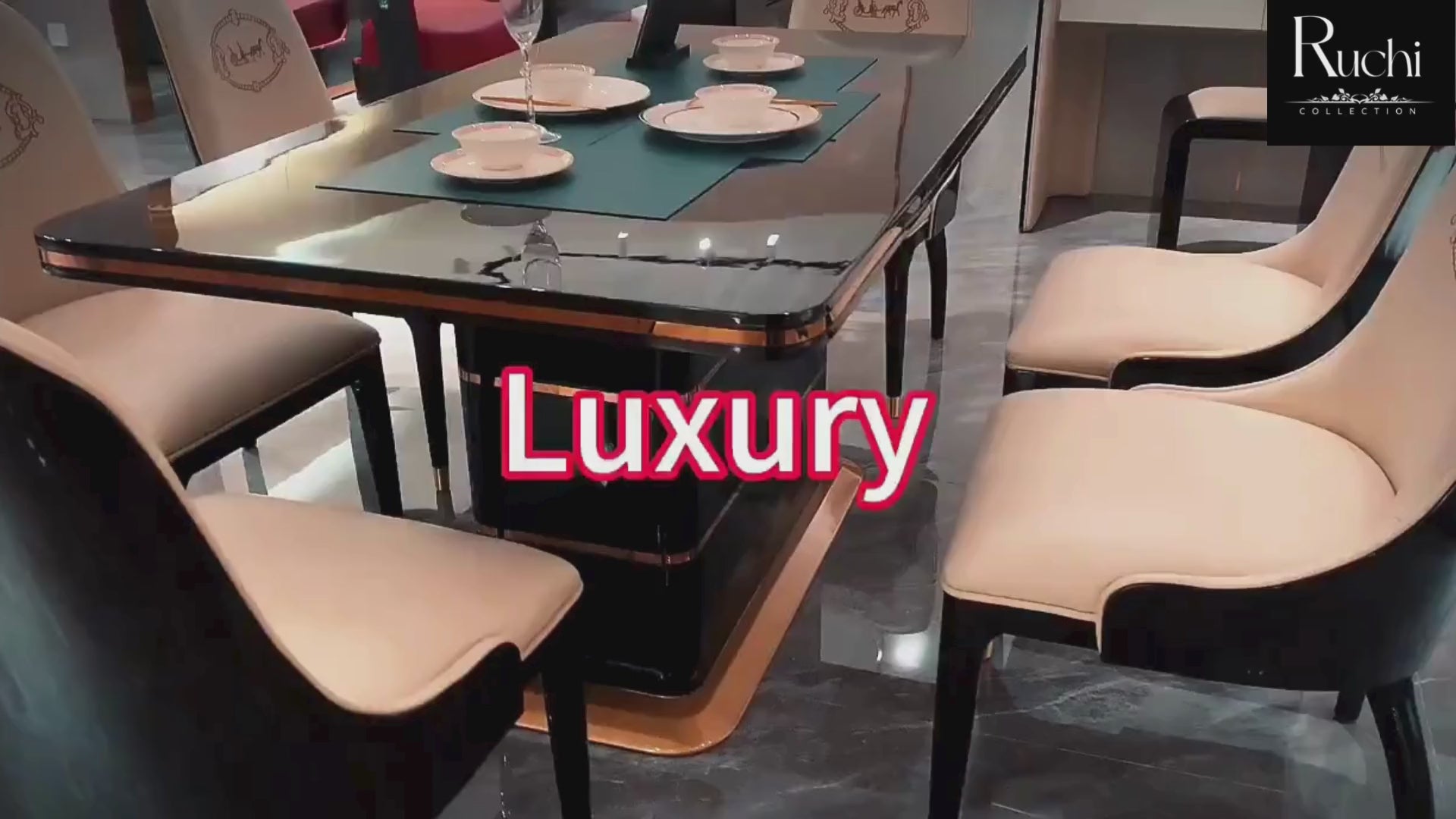 Modern Wooden Dining Table Set / Ruchi