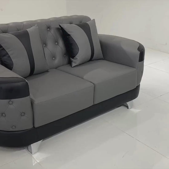 3-Piece Living Room Leather Sofa Set / Ruchi