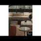 Large L-Shape Leather Fabric Sectional Sofa