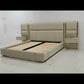 Modern Leather Platform Bed With Headboard