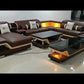 Glamorous LED Sectional Leather Sofa