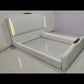 Modern LED Leather Bed With Storage