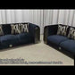 Modern Luxurious Black Velvet Sofa Set