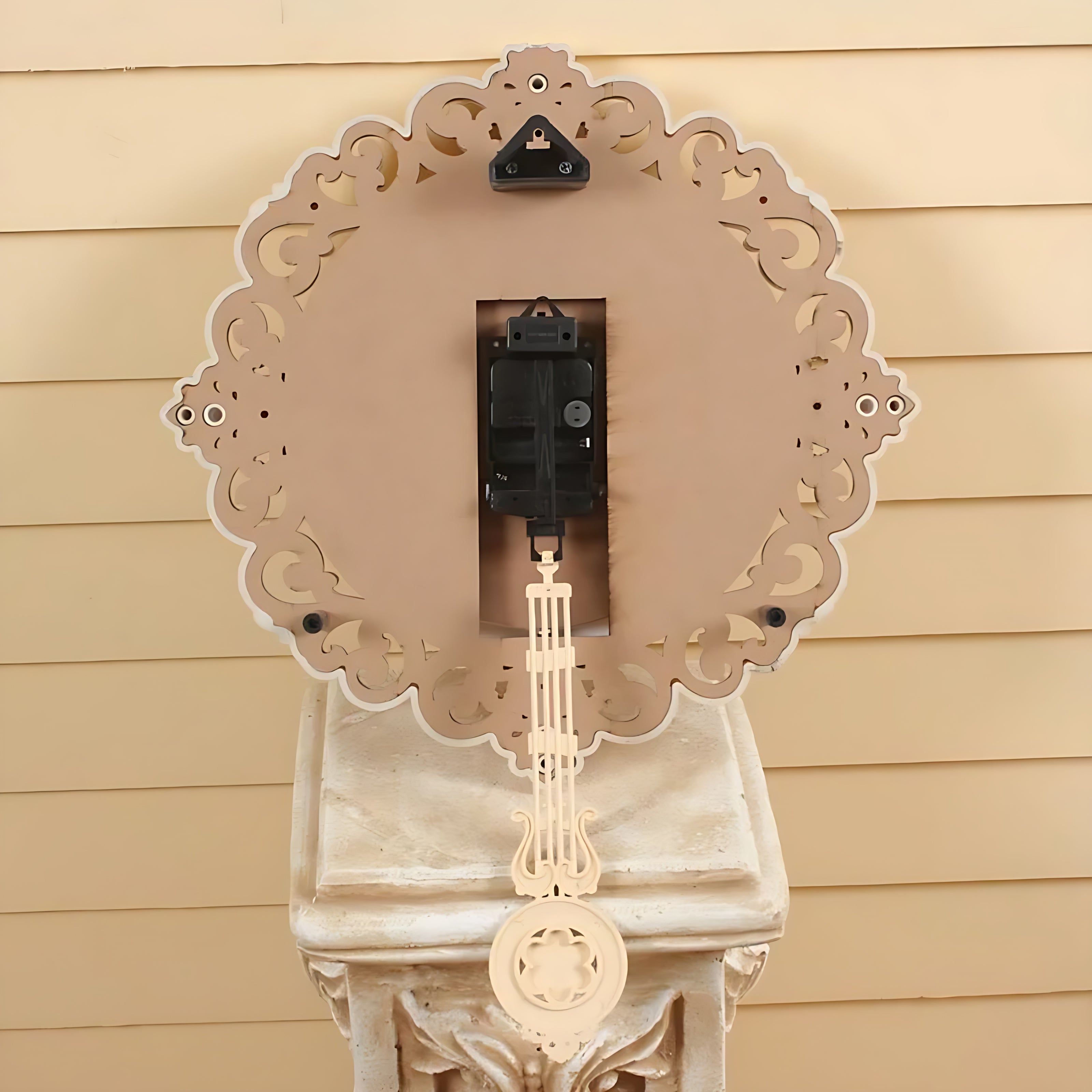 Premium Ivory Pendulum Wall Clock / Ruchi