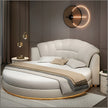 LED Leather Round Bed / Ruchi 