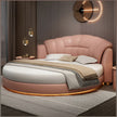 LED Leather Round Bed / Ruchi 