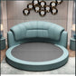 LED Leather Round Bed