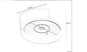 LED Leather Round Bed