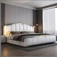 Modern LED Leather Bed With Storage