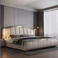 Modern LED Leather Bed With Storage
