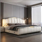 Leather Upholstered LED Bed
