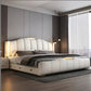 Modern LED Leather Bed With Storage