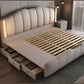 Modern LED Leather Bed With Storage / Ruchi