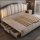 Leather Upholstered LED Bed