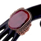 Modern Vintage Red Metallic Stone Bracelet / Ruchi