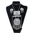 Vintage Afghani Necklace Set With Stone Carving / Ruchi