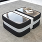 Extendable Glass Top Leather Coffee Table / Ruchi