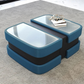 Extendable Glass Top Leather Coffee Table / Ruchi