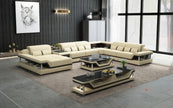 Glamorous LED Sectional Leather Sofa / Ruchi