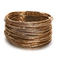 Charming Glittery Wrapped Leather Bracelet / Ruchi
