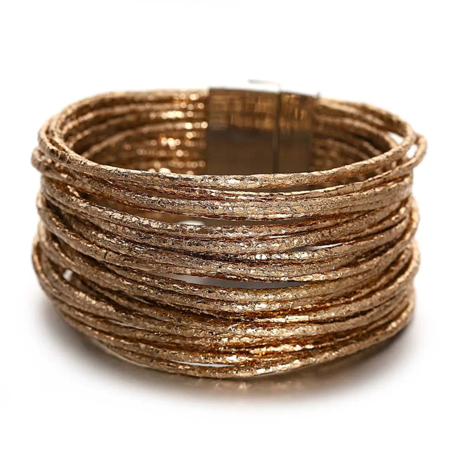 Glittery Leather Bracelet For Women