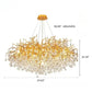 Modern Crystal LED Chandelier For Dining Room / Ruchi