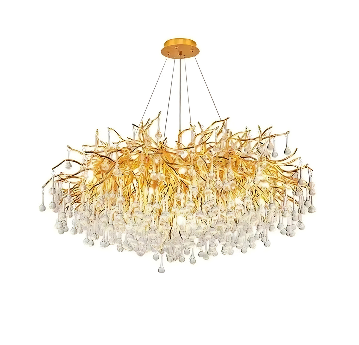 Modern Crystal LED Chandelier For Dining Room / Ruchi