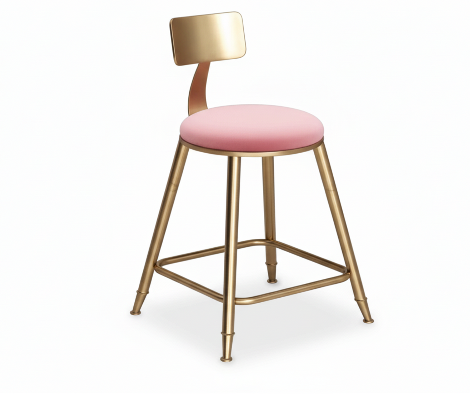 Fabric Bar Stools Set of 4 / Ruchi