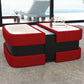 Extendable Glass Top Leather Coffee Table / Ruchi