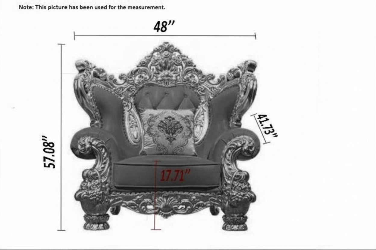 European Leather Sofa Set