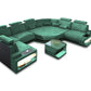 U-shaped LED Fabric Sectional Sofa / Ruchi
