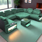 U-shaped LED Fabric Sectional Sofa / Ruchi