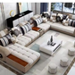 Modish U-Shape Fabric Sofa