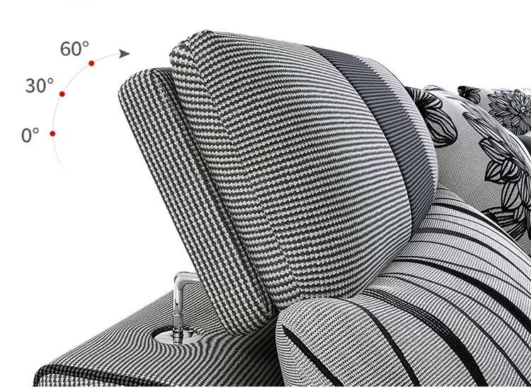 Modish U-Shape Fabric Sofa