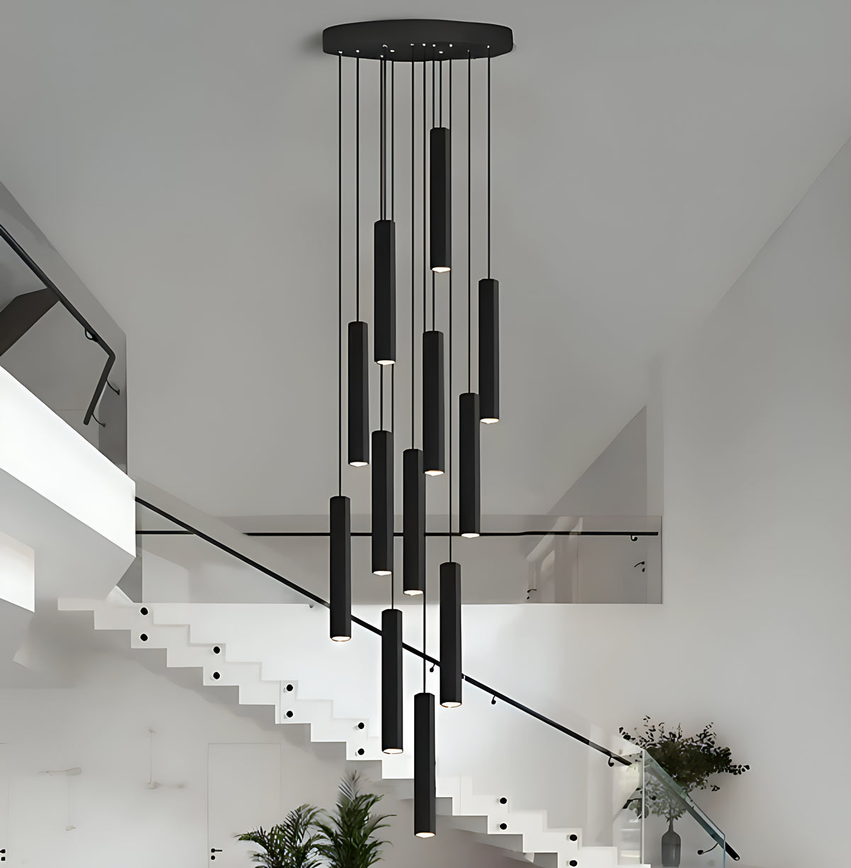 Black Modern LED Pendant Lighting / Ruchi