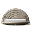 Modern LED Leather Round Bed / Ruchi