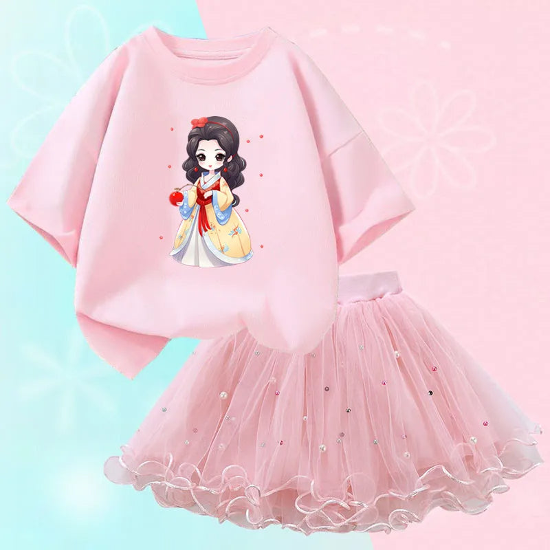 Modern Elegant Little Girl Figurine Style Girls Dresses / Ruchi