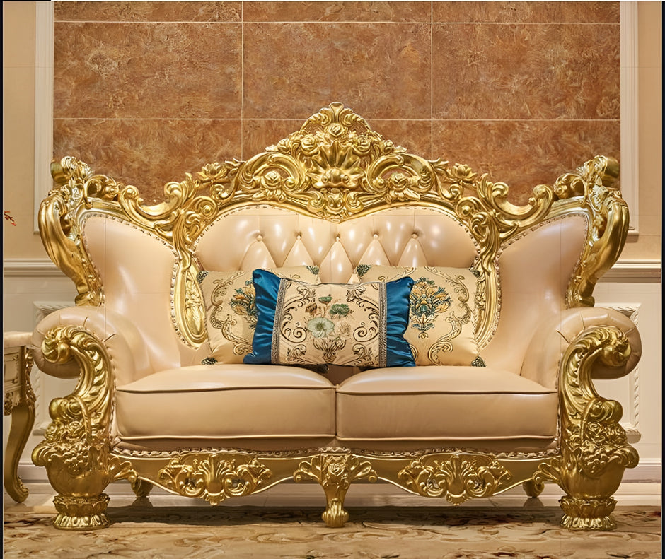 European Leather Sofa Set / Ruchi