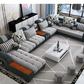 Modish U-Shape Fabric Sofa