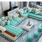Modish U-Shape Fabric Sofa