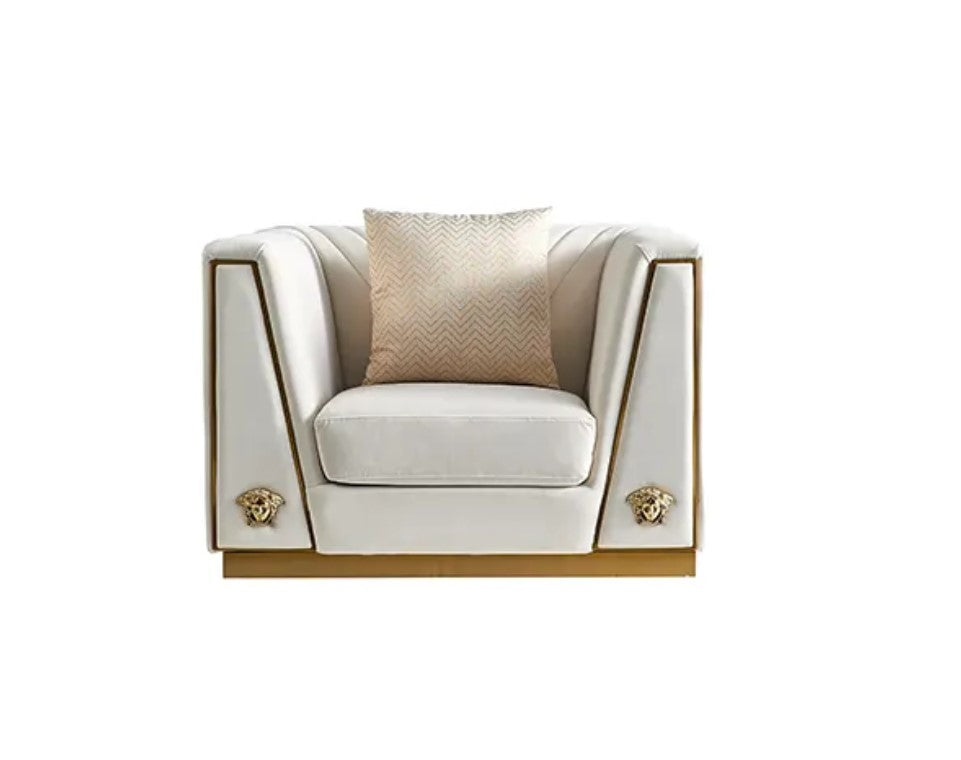 Royal Comfort Logo Designed 1-2-3 Fabric Sofa Set / Ruchi