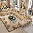 U-Shape Leather Fabric Modular Sectional Sofa / Ruchi